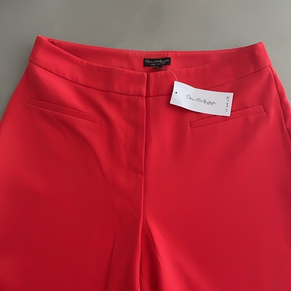 Miss Selfridge crop Kickflare pants in red. ASOS - Picture 5 of 5